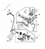 FRONT BRAKE ASSEMBLY voor SYM MAXSYM 400 EFI ABS (LX40A2-6) (L2-L4) 2012